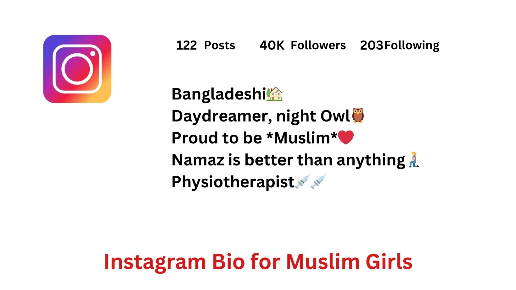 instagram bio for girls muslim